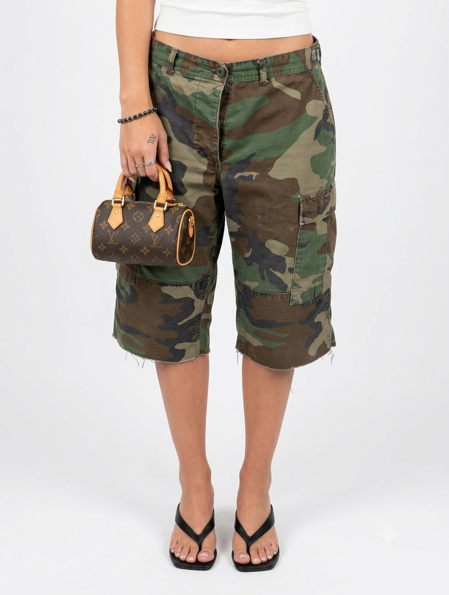Vintage Camo Cutoffs