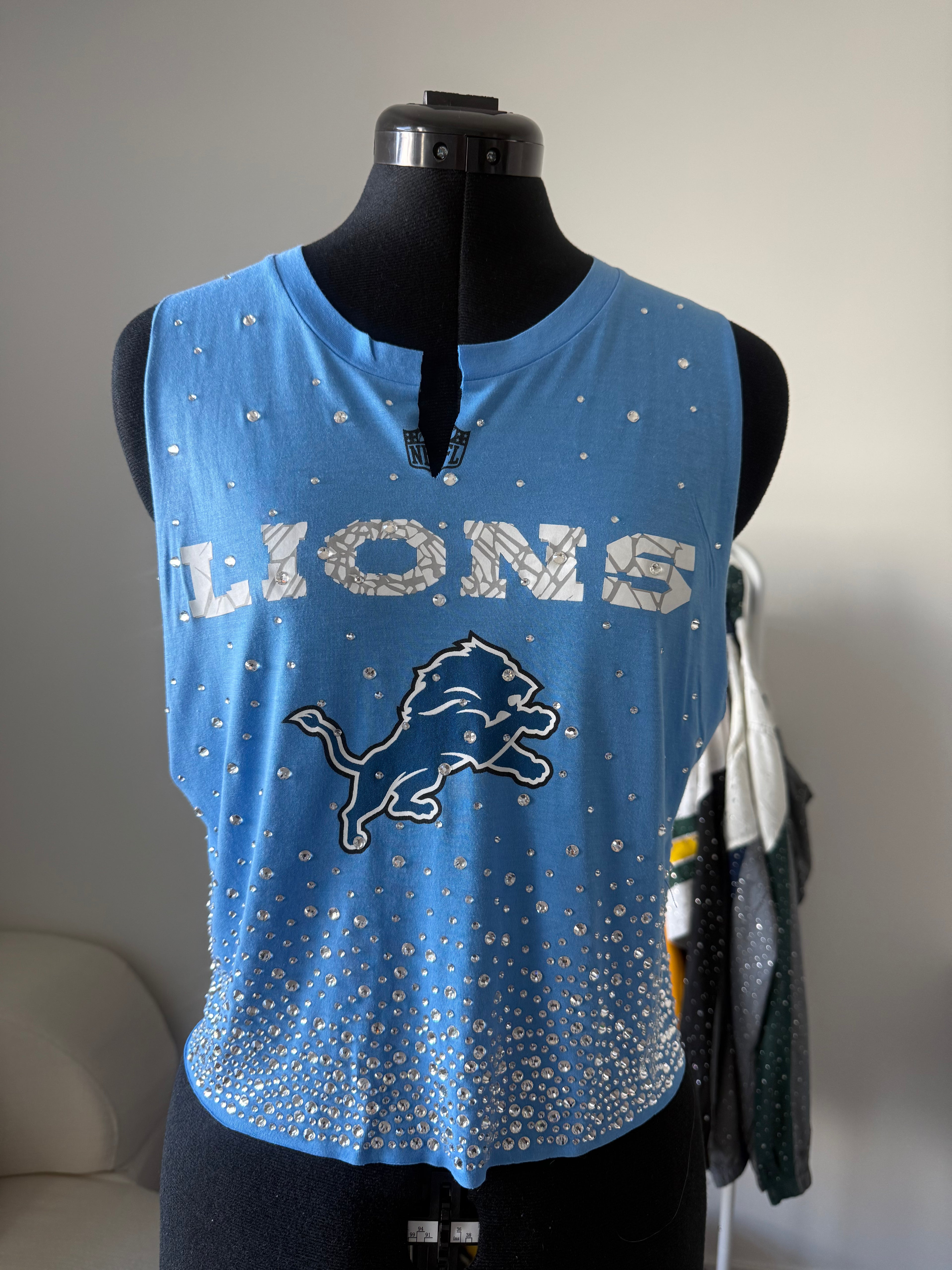 DETROIT LIONS CRYSTAL TANK