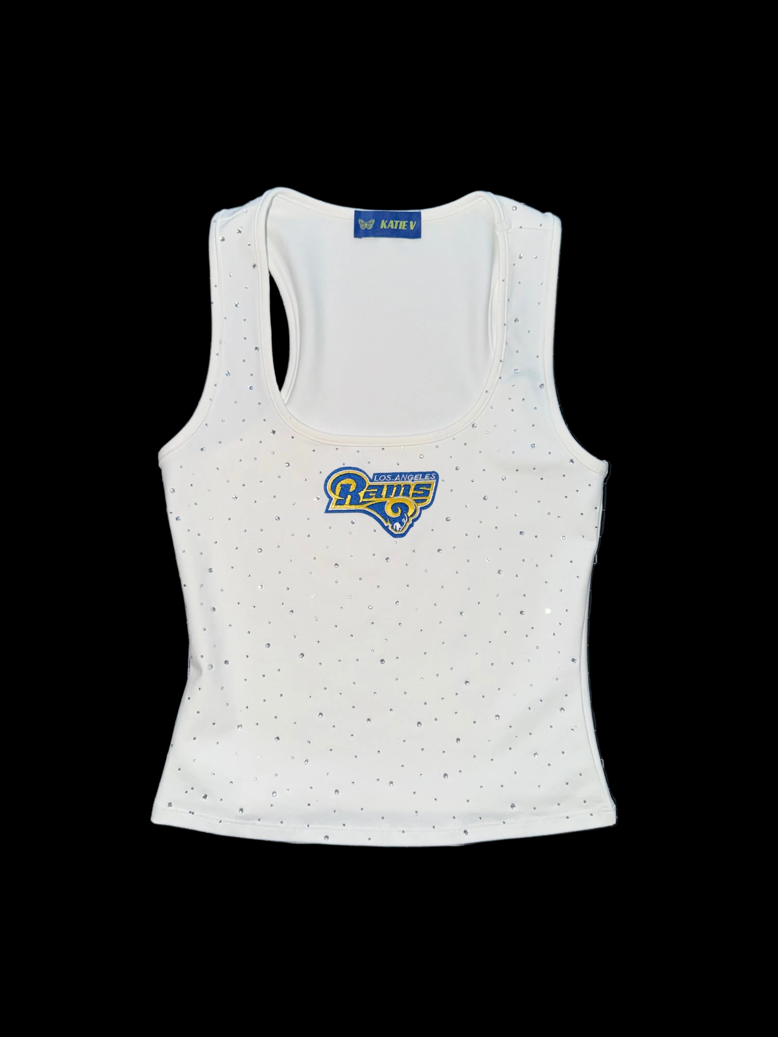 LA RAMS FITTED CRYSTAL TANK