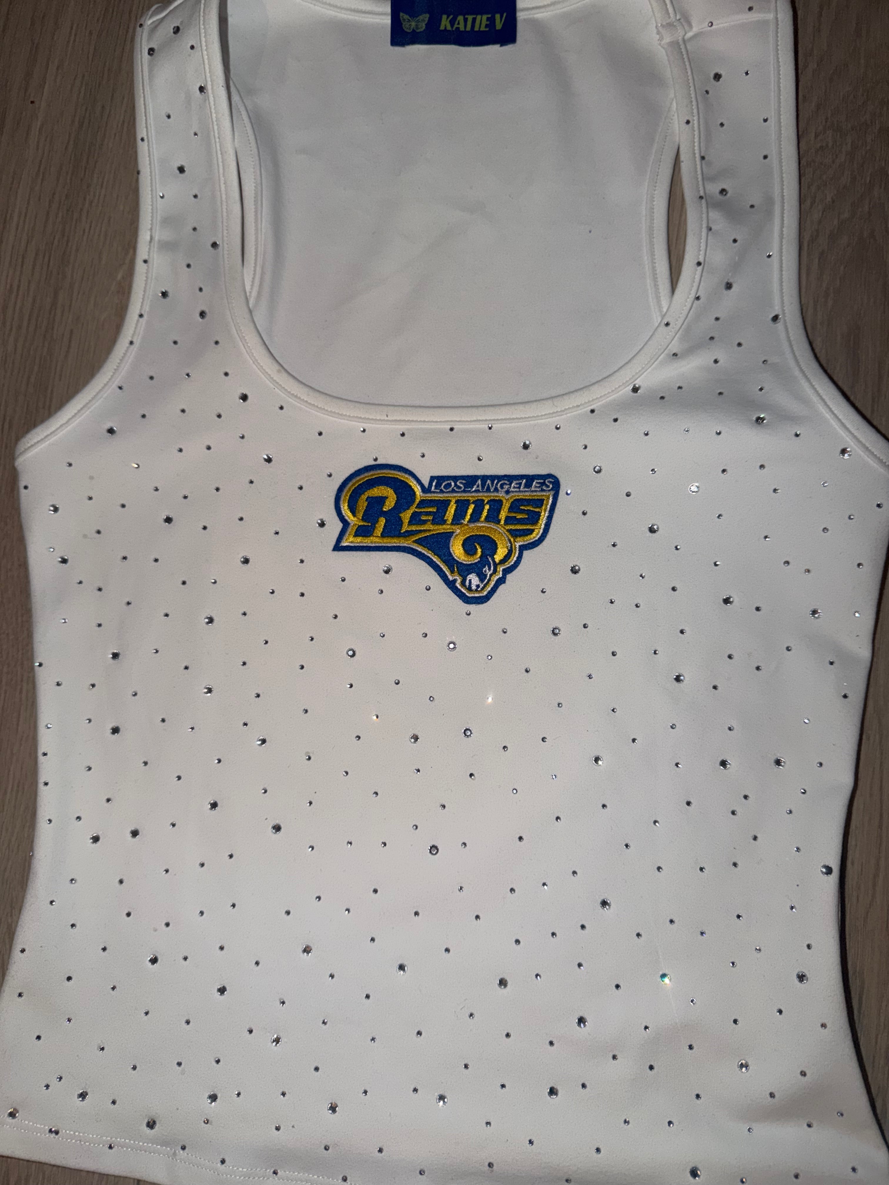 LA RAMS FITTED CRYSTAL TANK