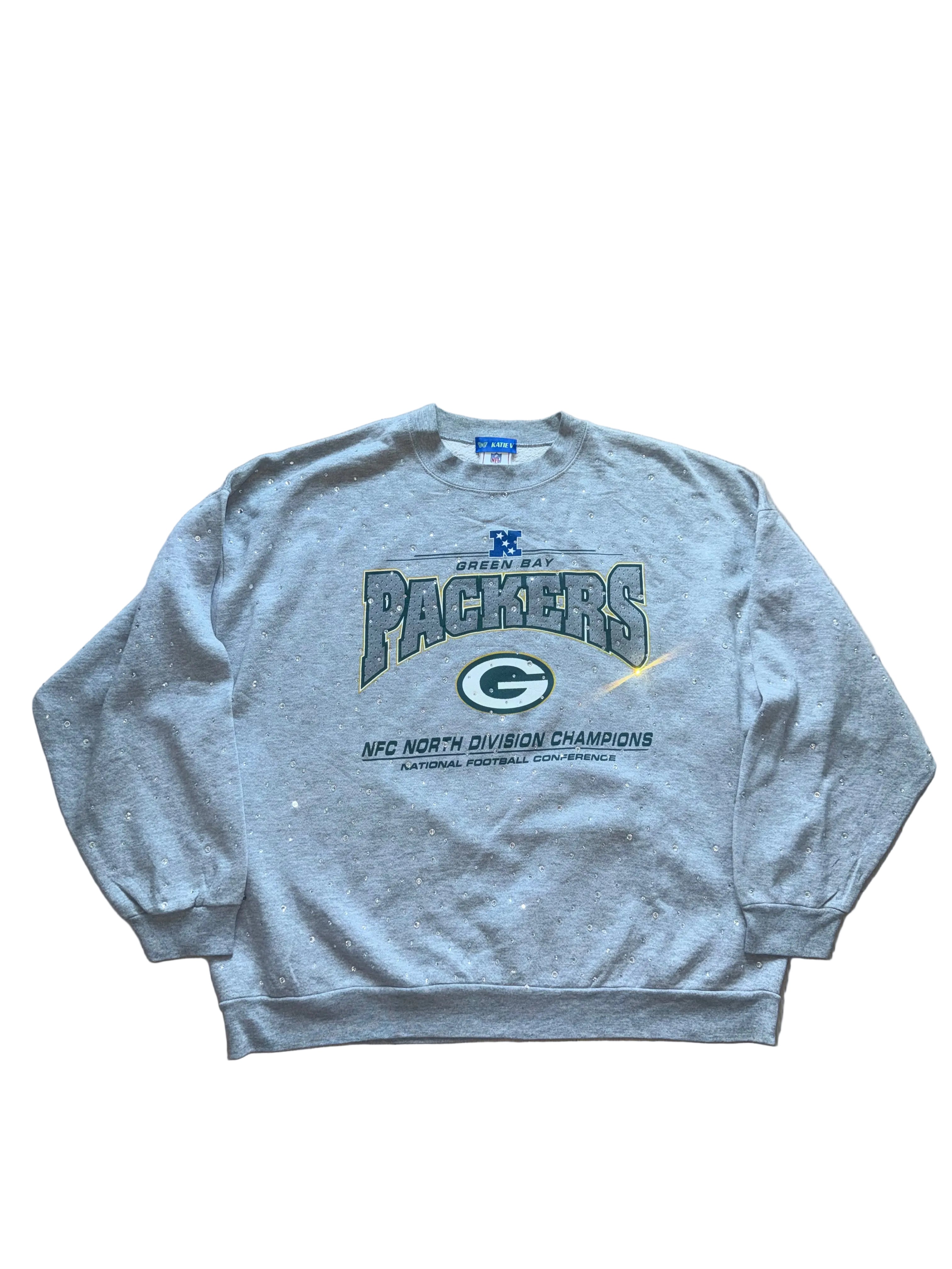 PACKERS CRYSTAL CREWNECK