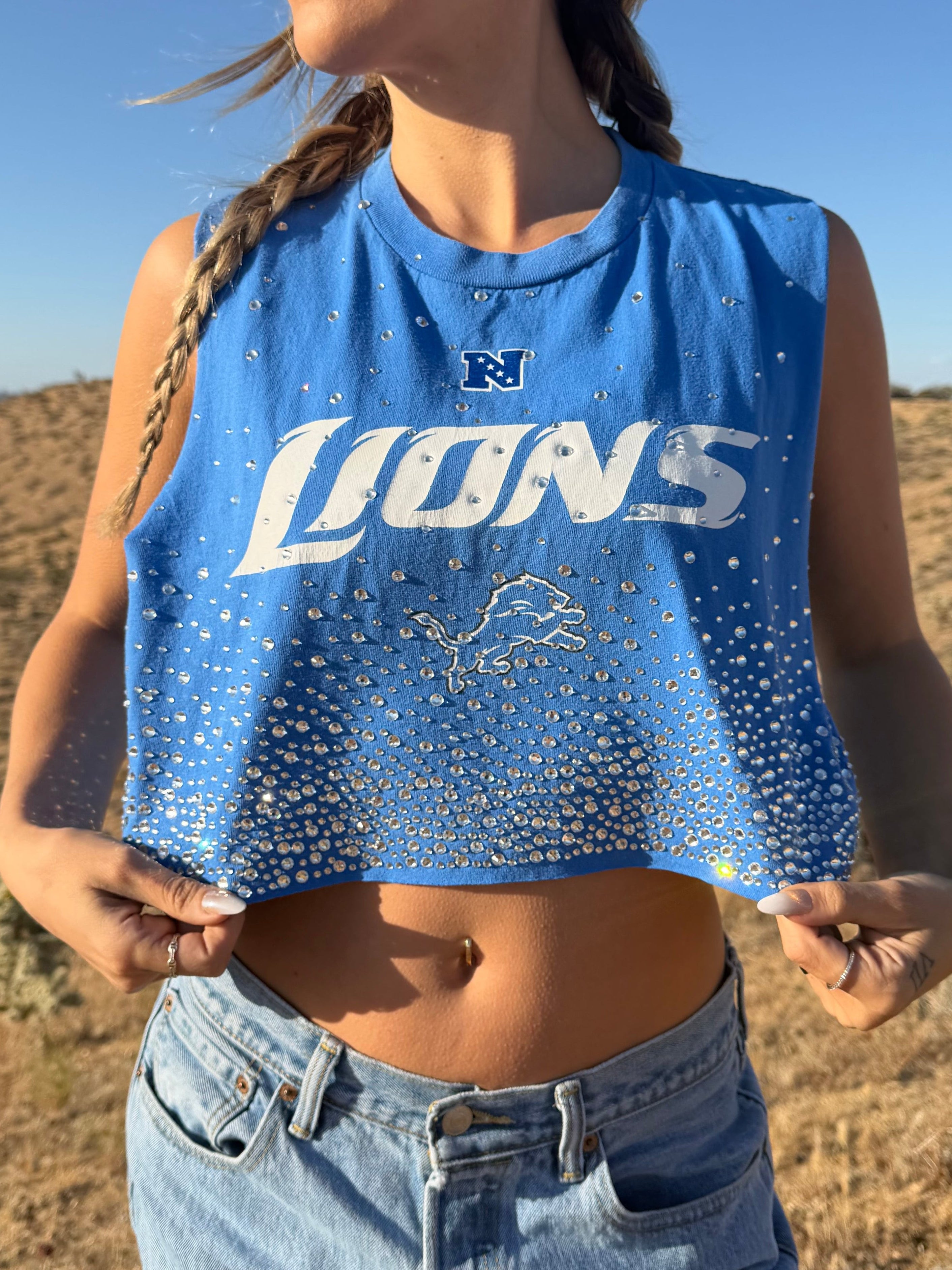 DETROIT LIONS CRYSTAL TANK