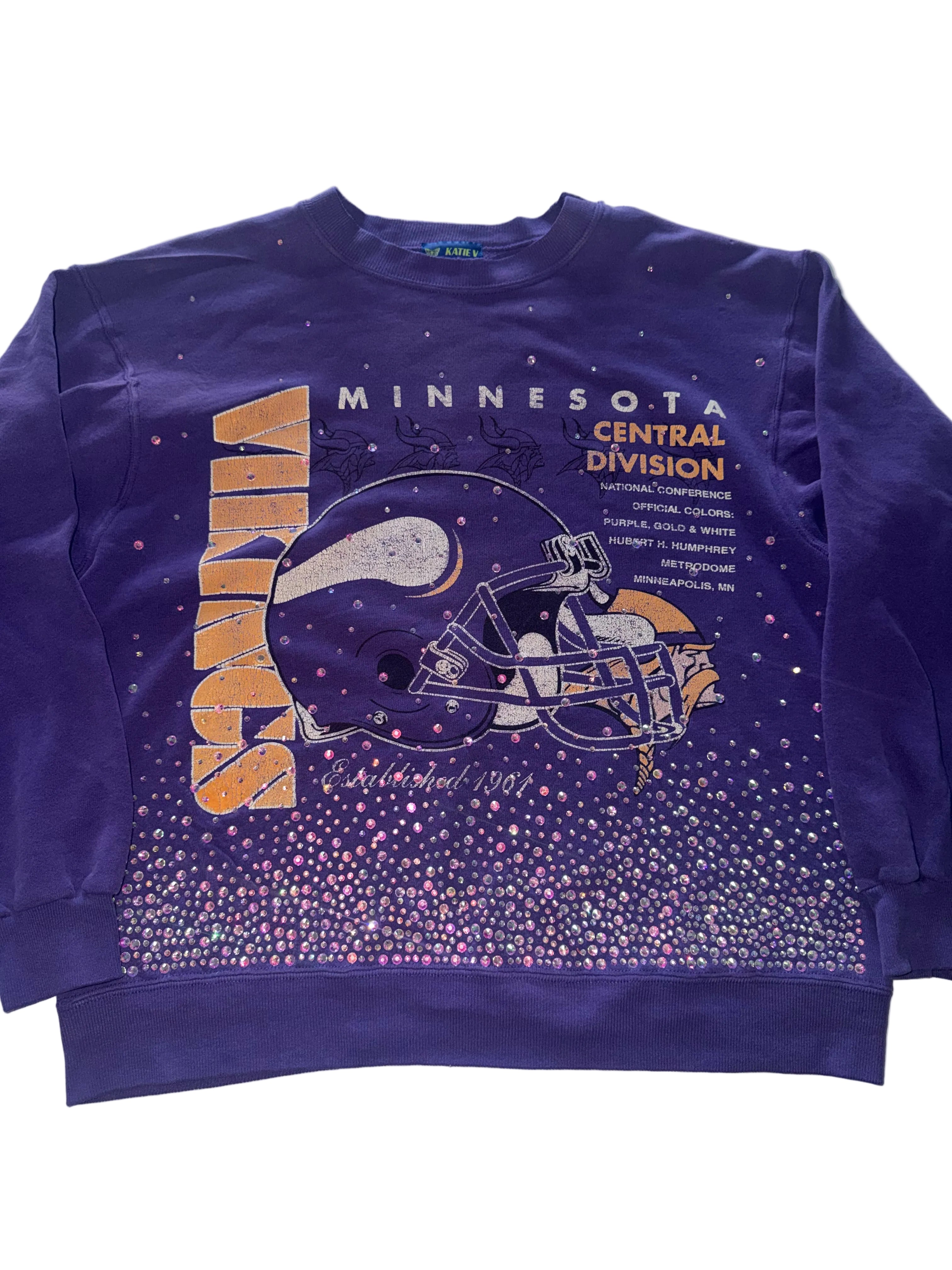 VIKINGS CRYSTAL CREWNECK