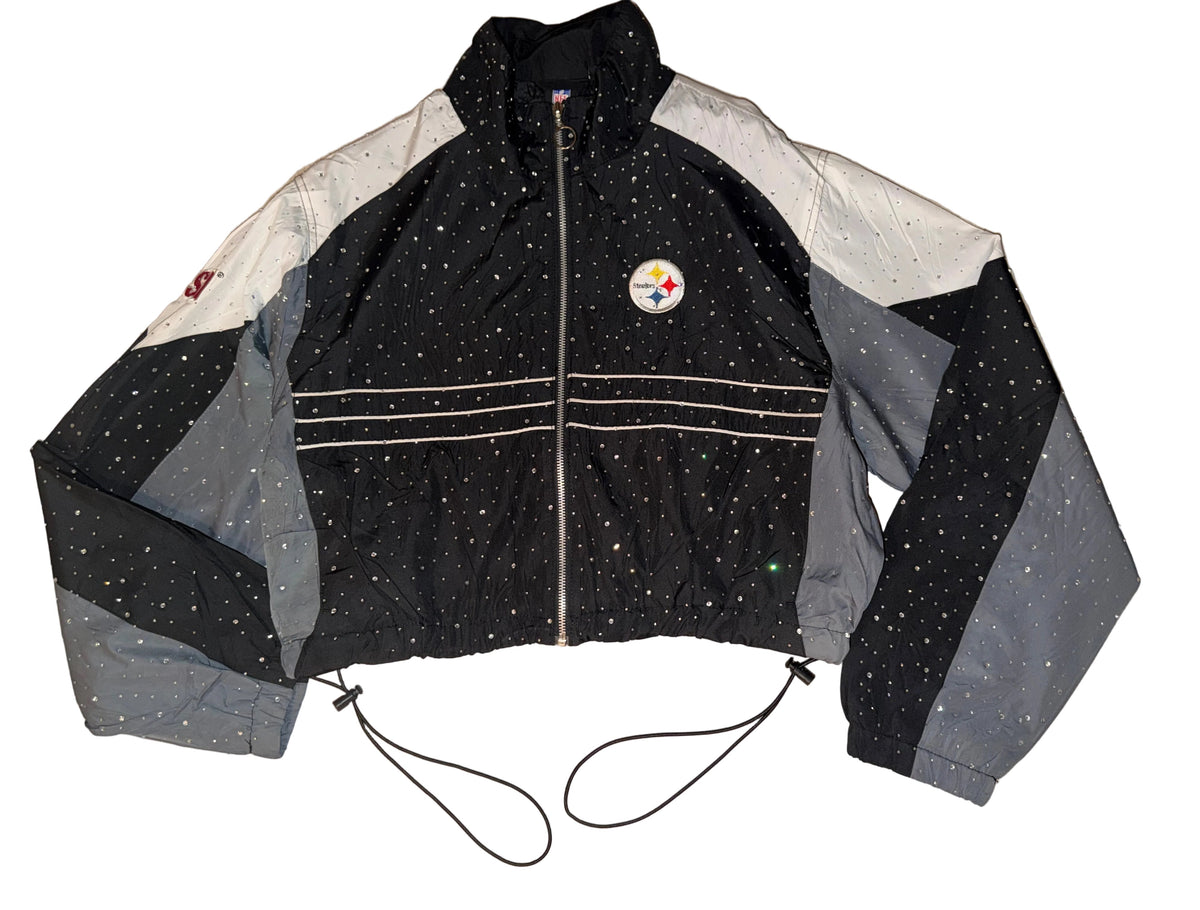 STEELERS CRYSTAL WINDBREAKER JACKET