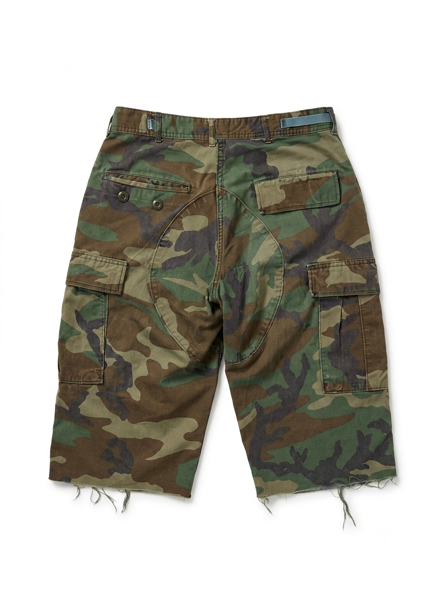 Vintage Camo Cutoffs