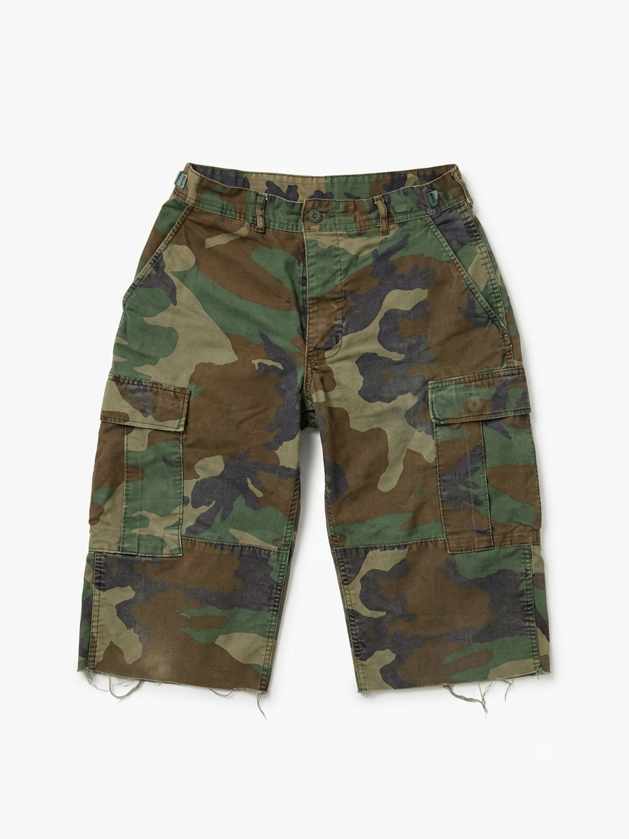 Vintage Camo Cutoffs