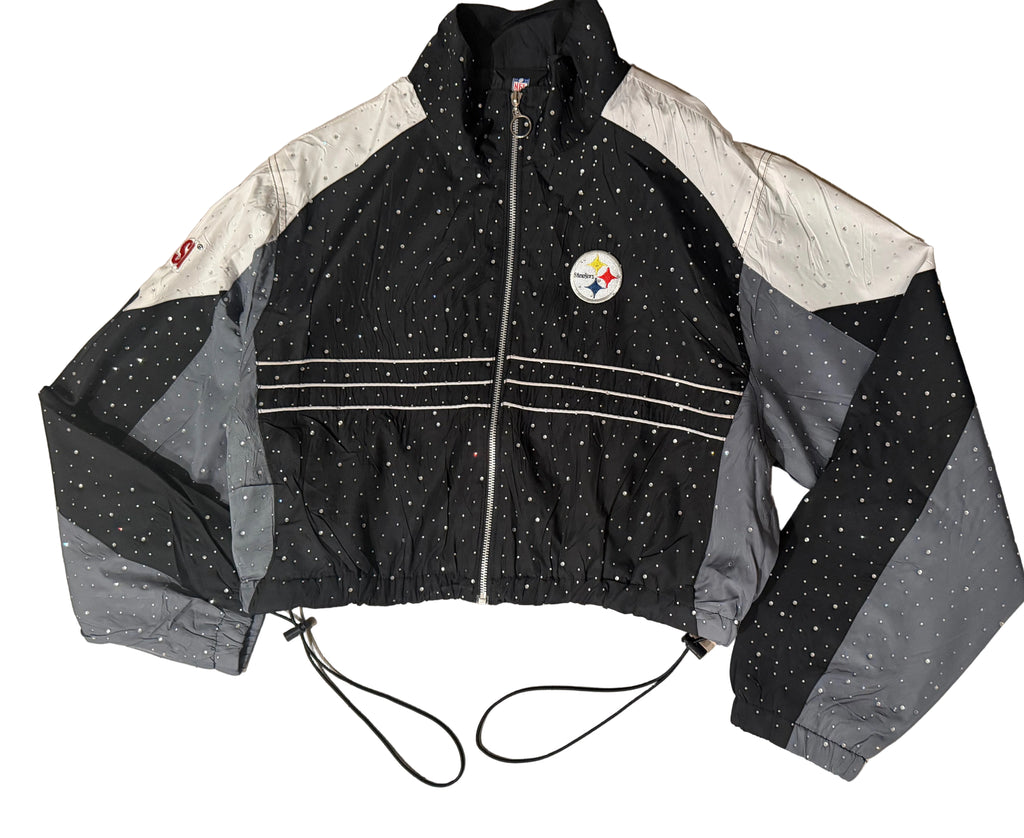 STEELERS CRYSTAL WINDBREAKER JACKET