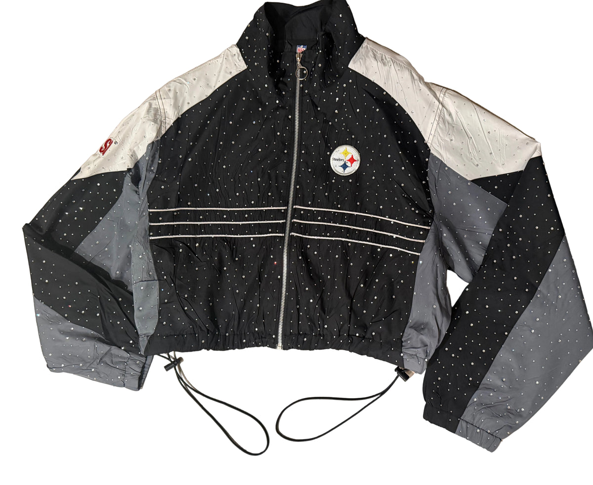 STEELERS CRYSTAL WINDBREAKER JACKET