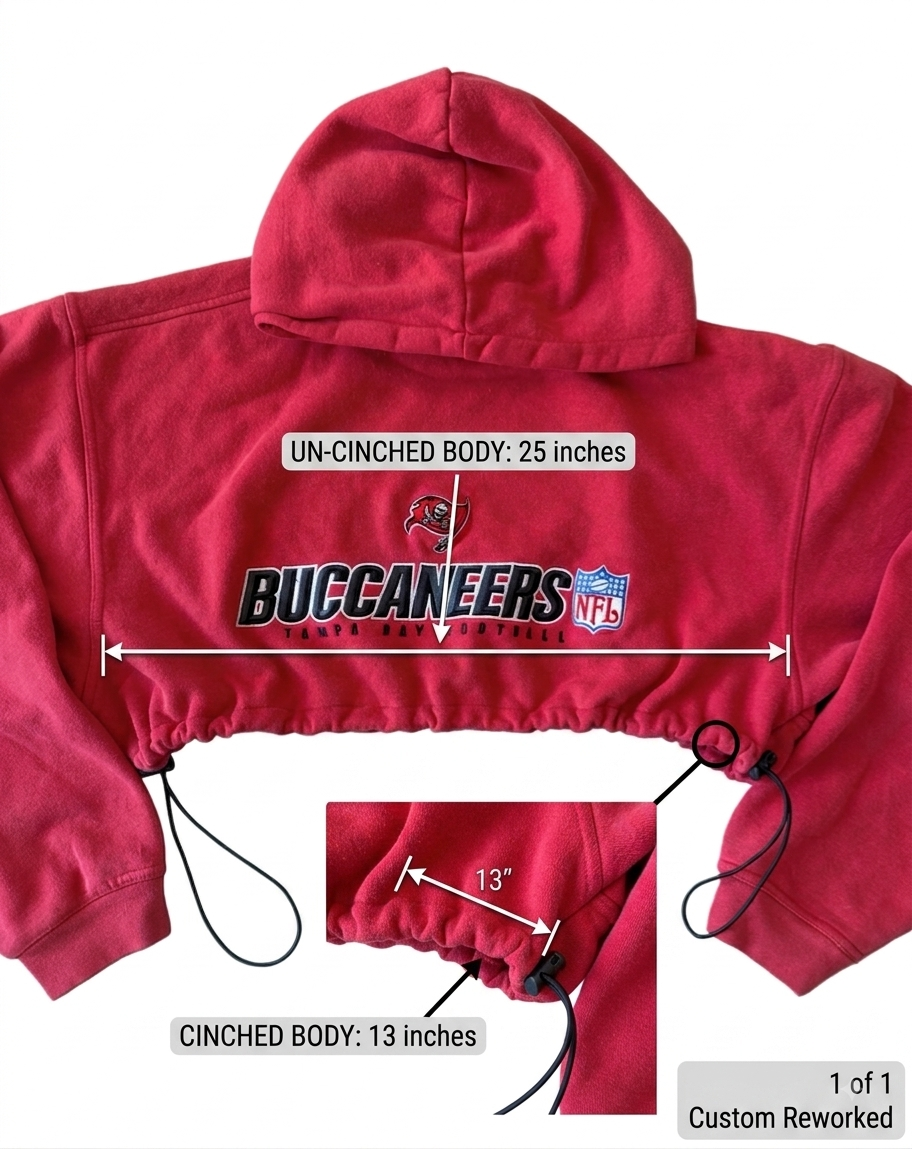 BUCCANEERS CROP HOODIE
