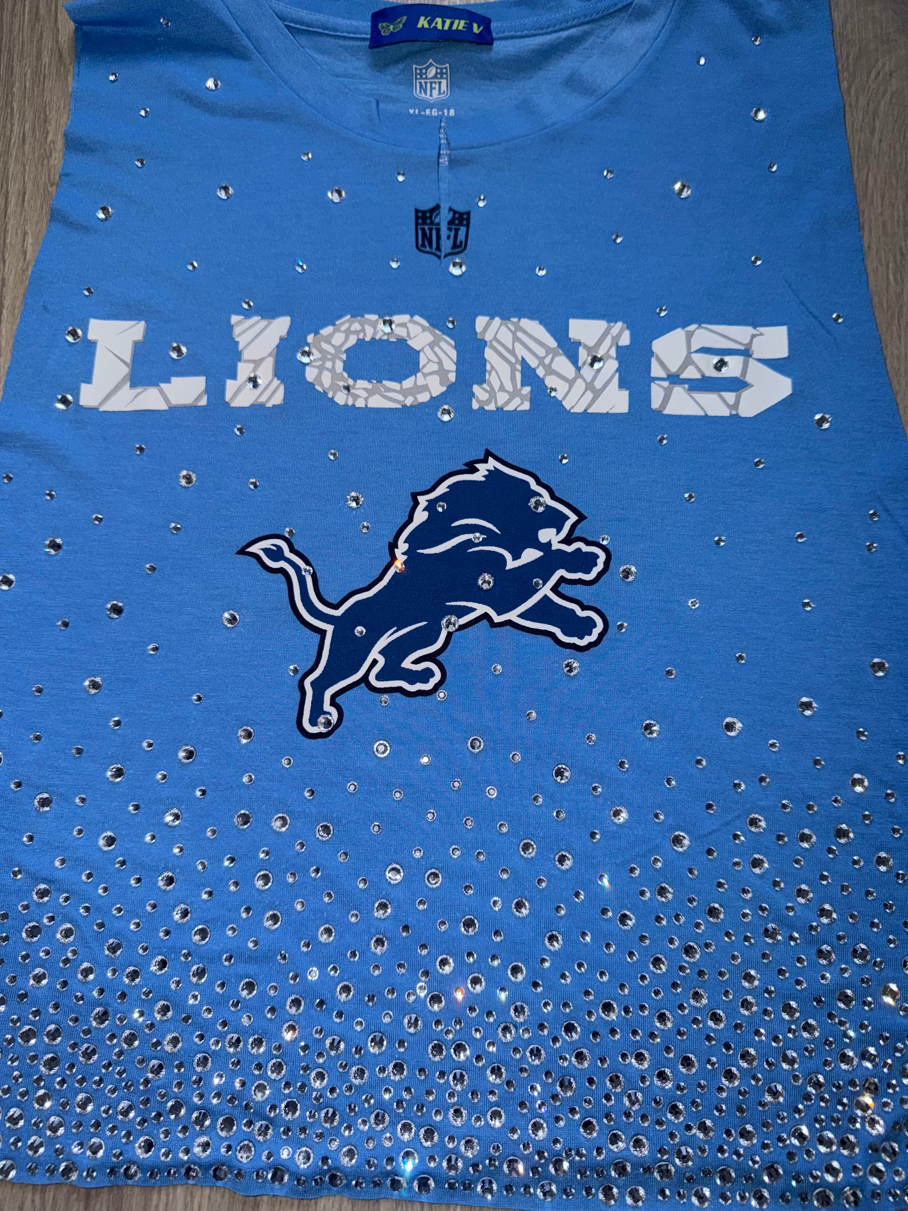 DETROIT LIONS CRYSTAL TANK