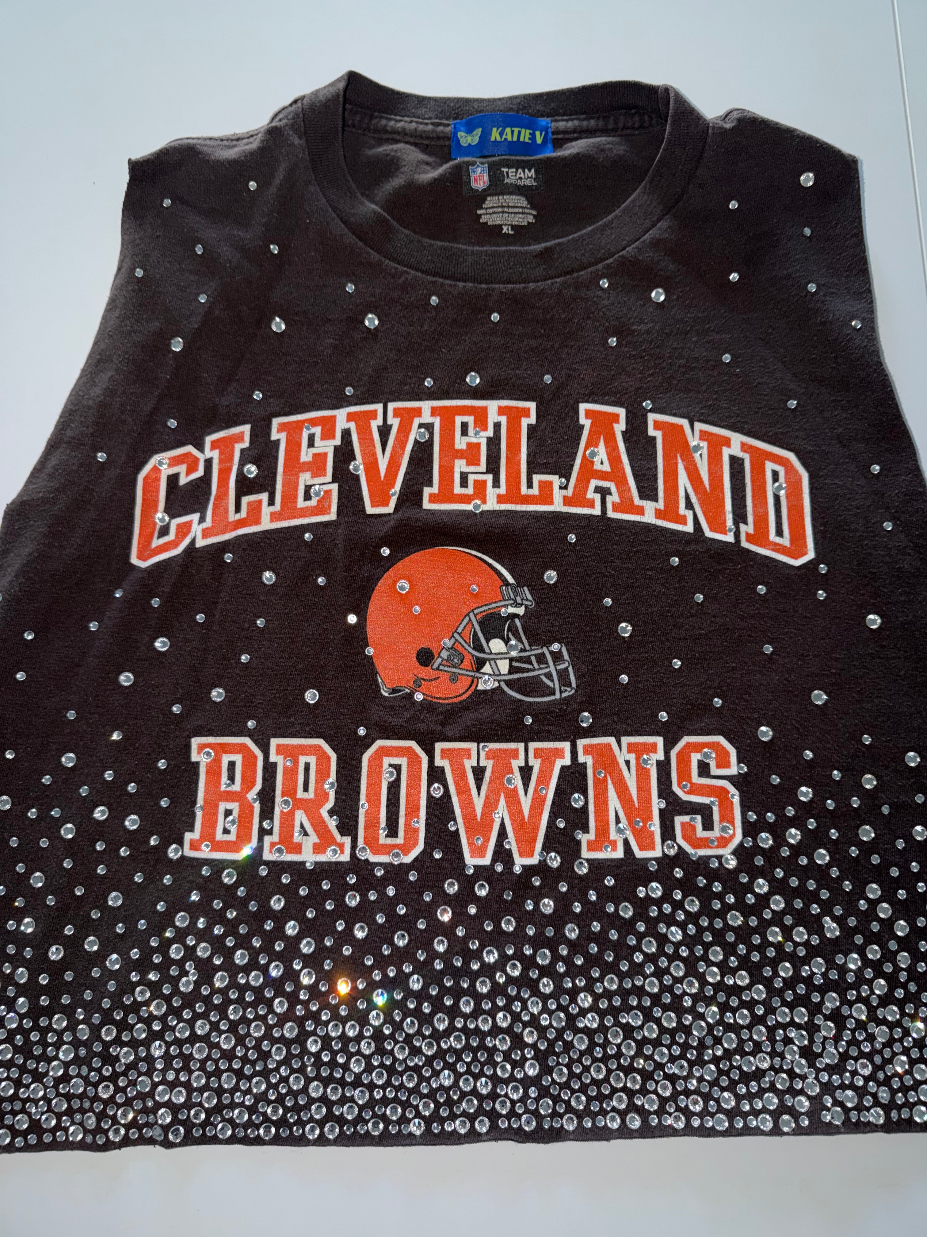 CLEVELAND BROWNS CRYSTAL TANK