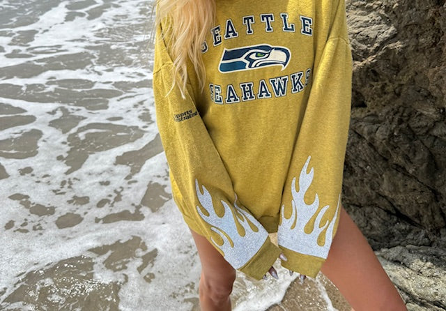 Seattle Seahawks Flame Hoodie