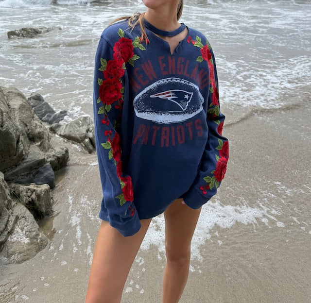 NEW ENGLAND PATRIOTS ROSE CHOKER