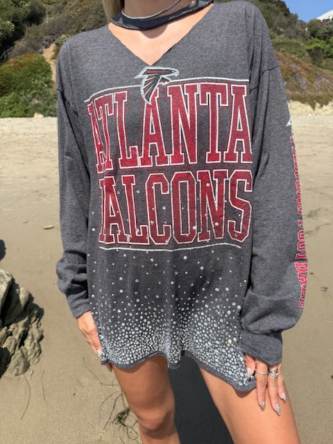 ATLANTA FALCONS CHOKER CRYSTAL LONG SLEEVE
