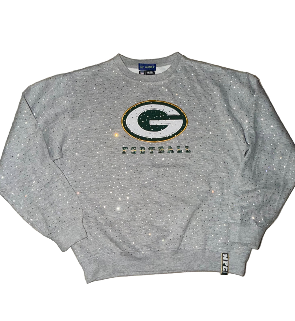 GREEN BAY PACKERS CRYSTAL CREWNECK SWEATSHIRT