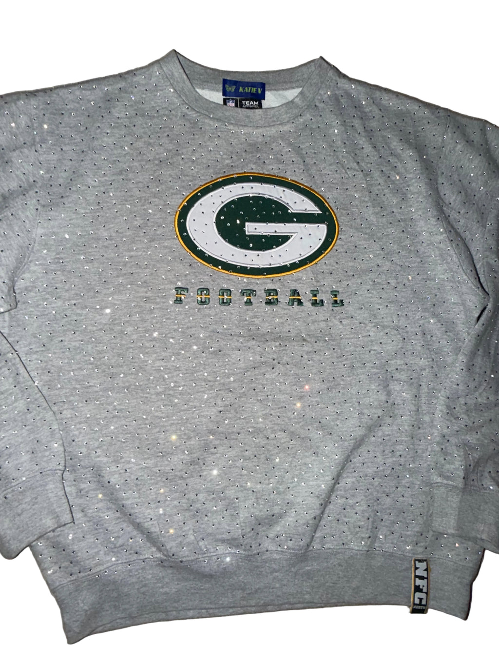 GREEN BAY PACKERS CRYSTAL CREWNECK SWEATSHIRT