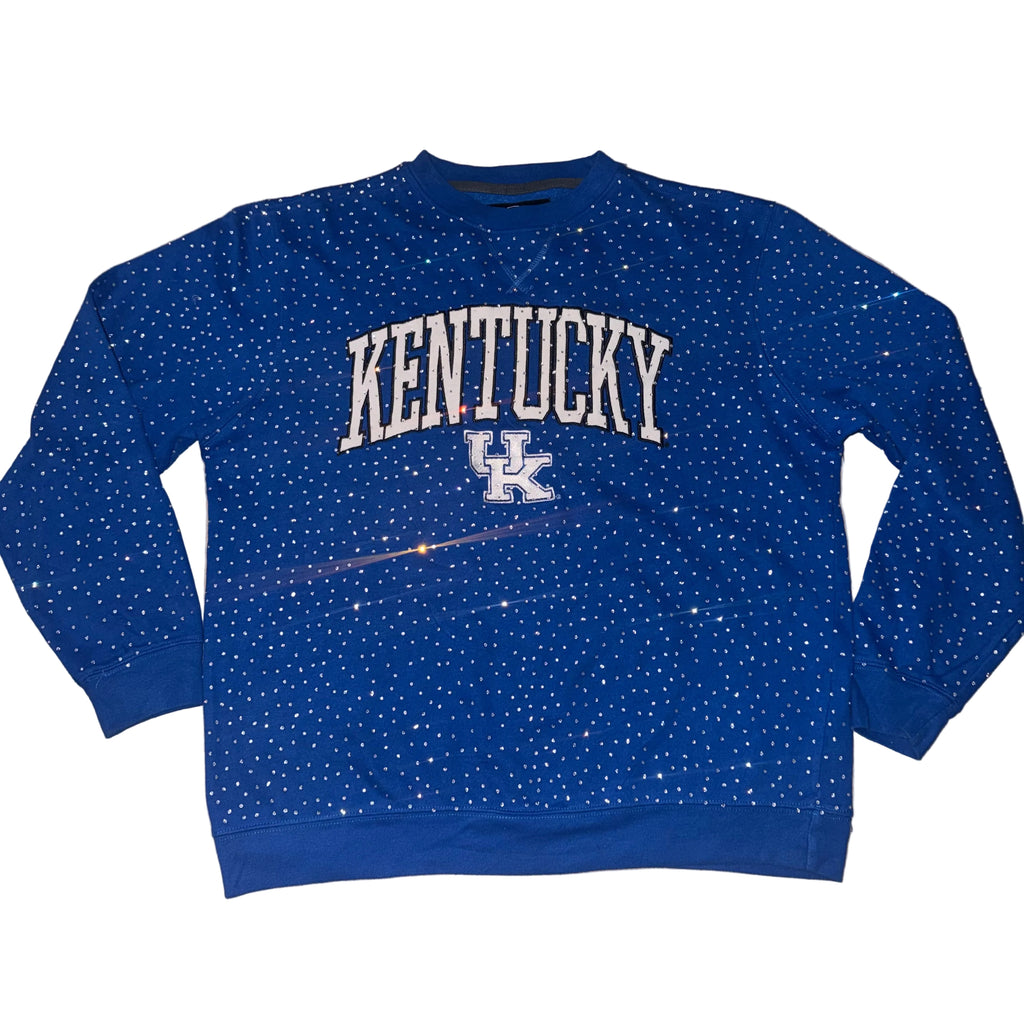 KENTUCKY VINTAGE CRYSTAL CREWNECK