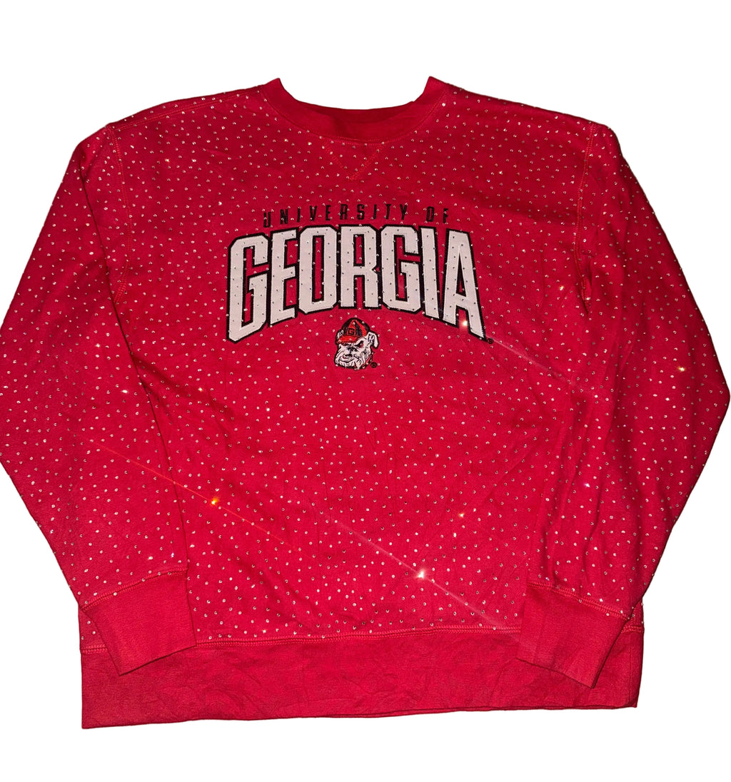 GEORGIA VINTAGE CRYSTAL CREWNECK