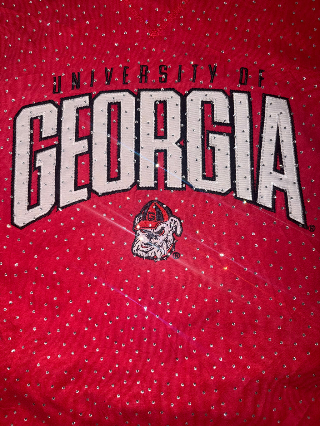 GEORGIA VINTAGE CRYSTAL CREWNECK