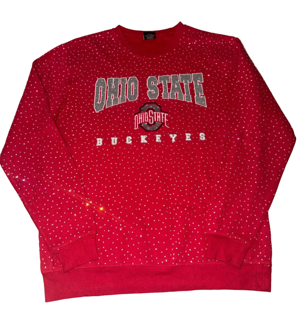 OHIO STATE VINTAGE CRYSTAL CREWNECK