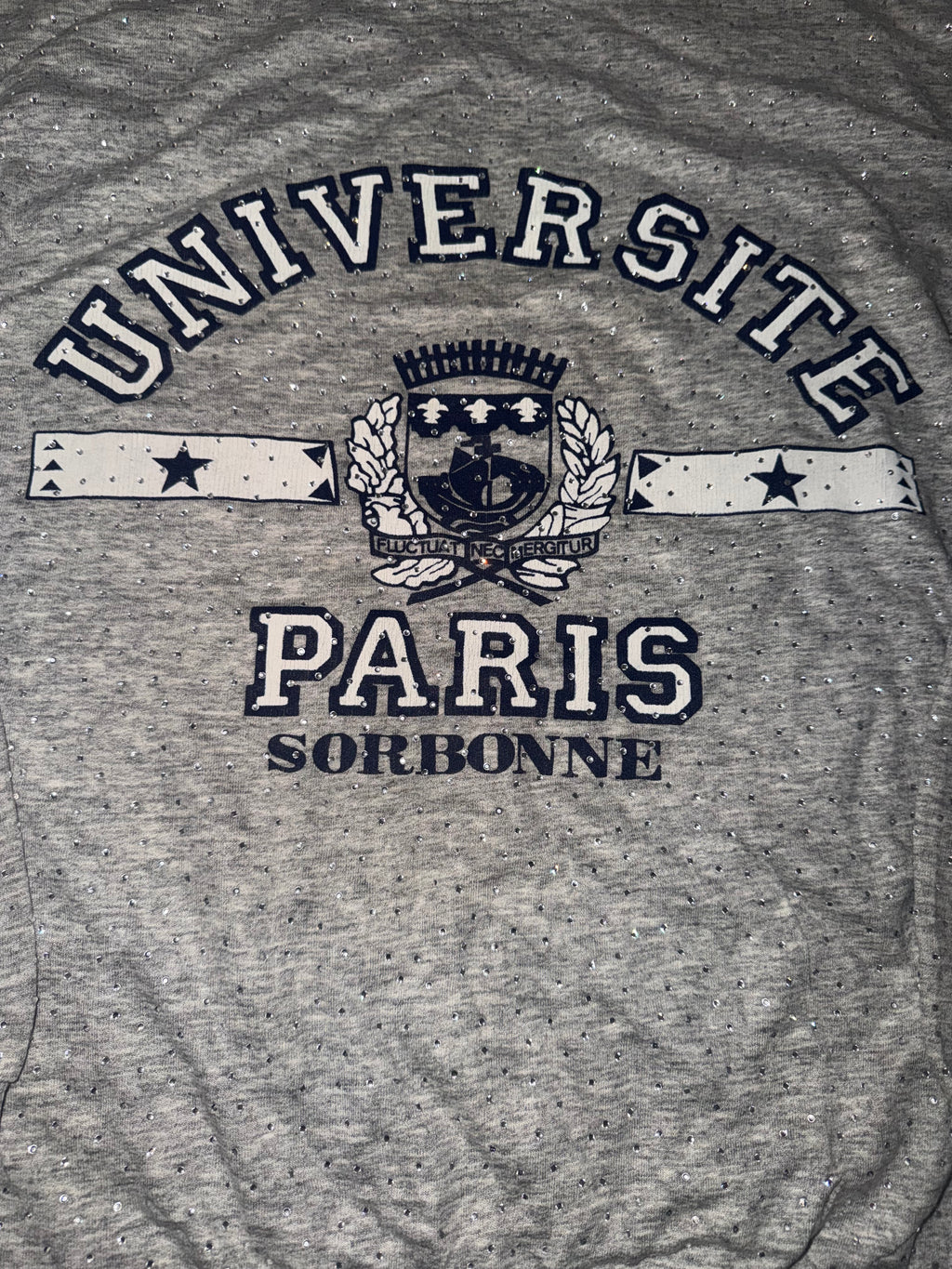 PARIS VINTAGE CRYSTAL CREWNECK