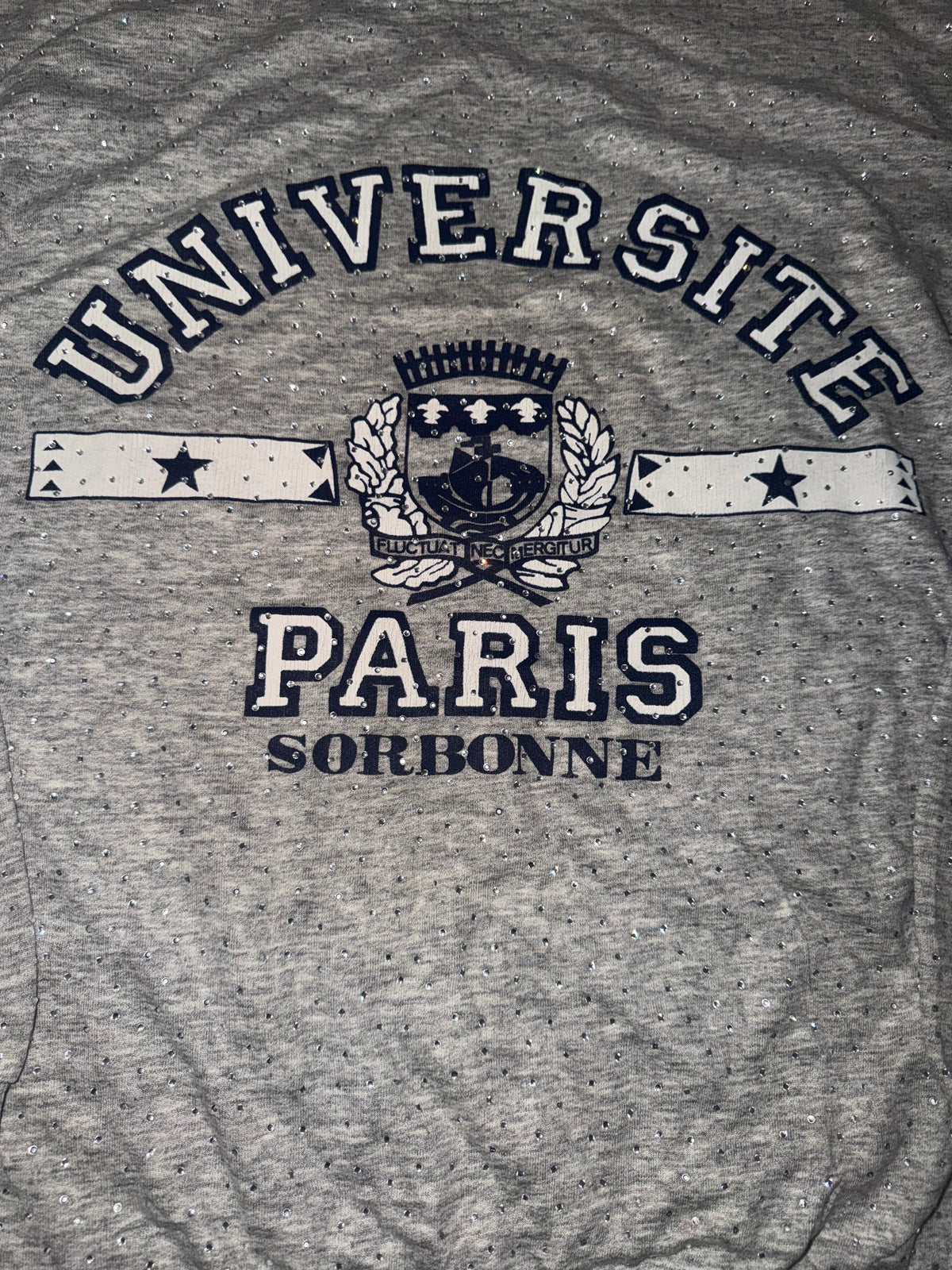 PARIS VINTAGE CRYSTAL CREWNECK