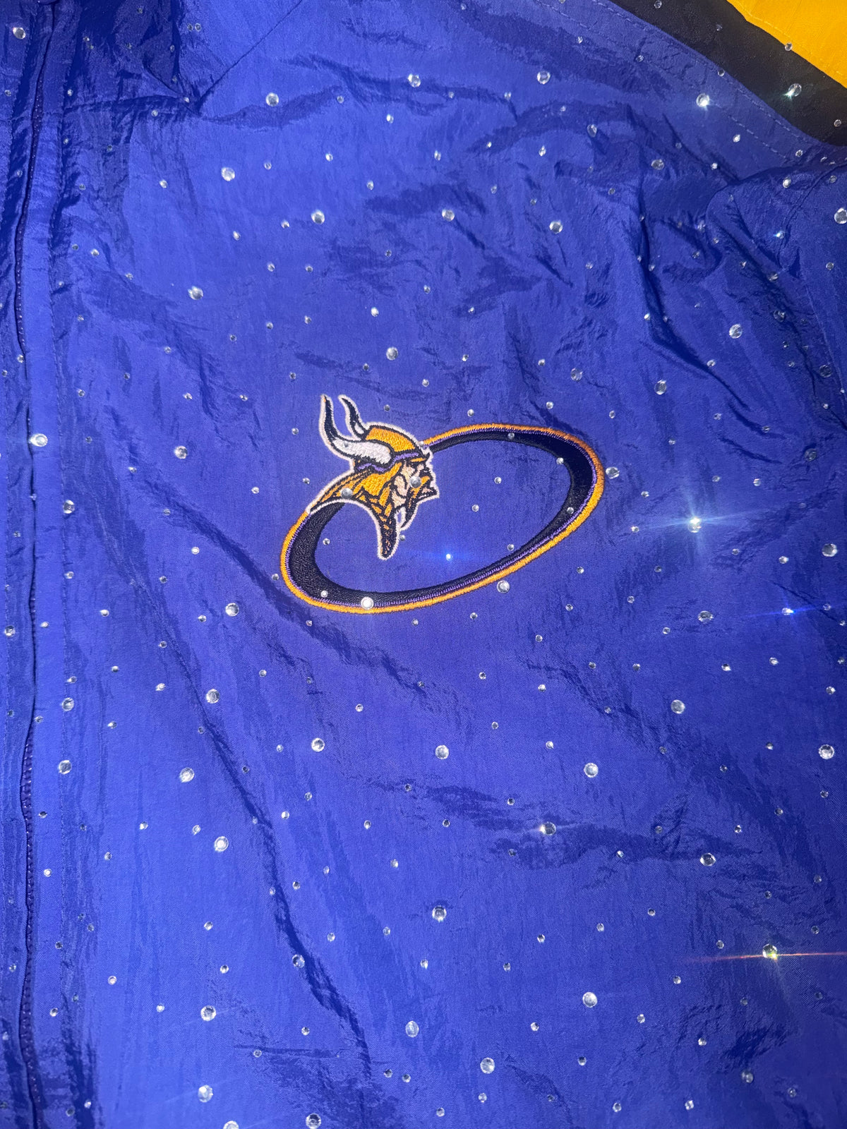 VIKINGS VINTAGE CRYSTAL WINDBREAKER JACKET