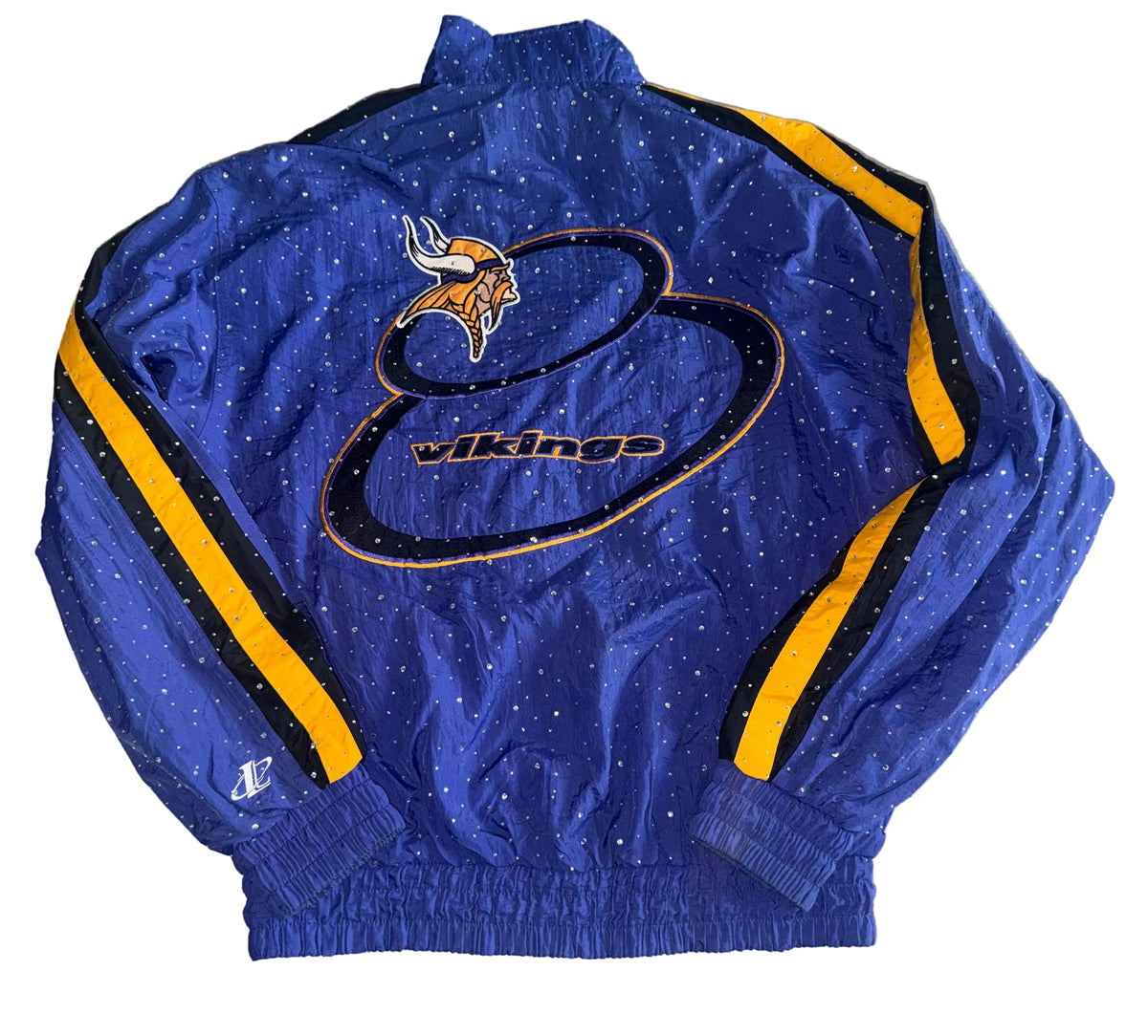 VIKINGS VINTAGE CRYSTAL WINDBREAKER JACKET