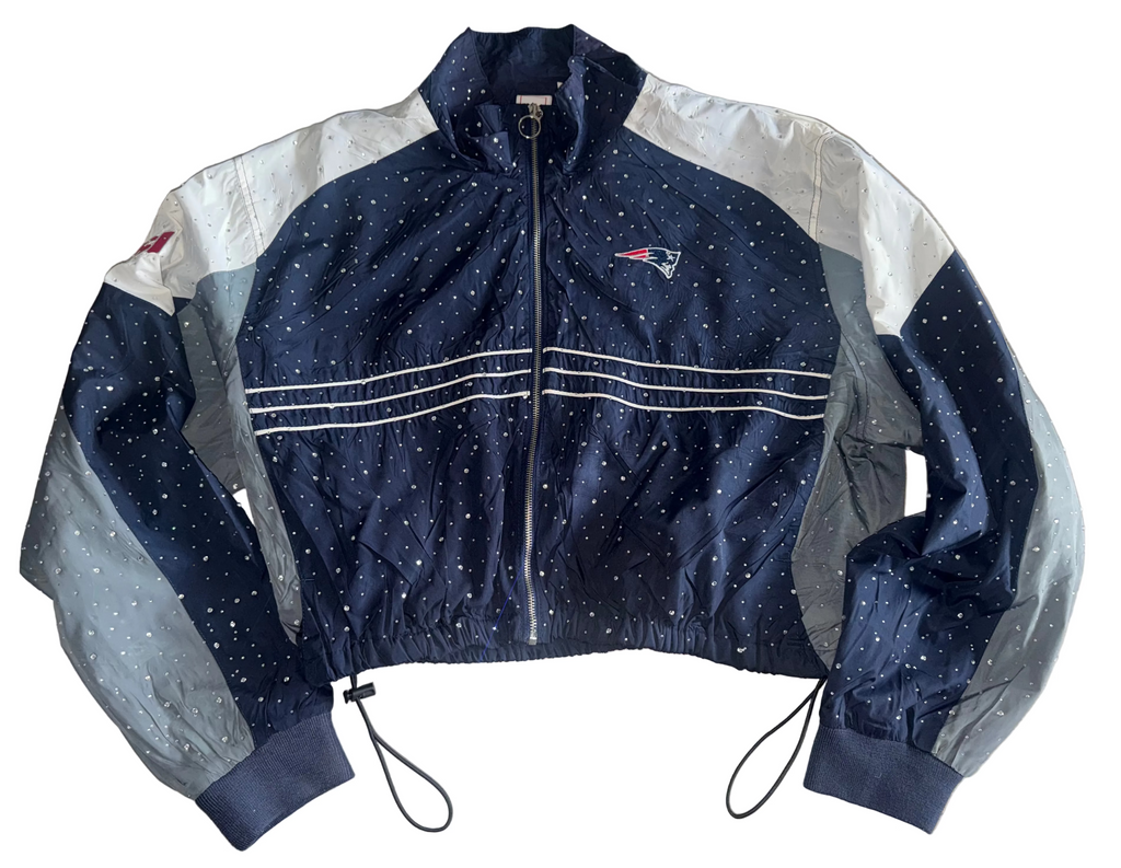 NEW ENGLAND PATRIOTS CRYSTAL WINDBREAKER JACKET