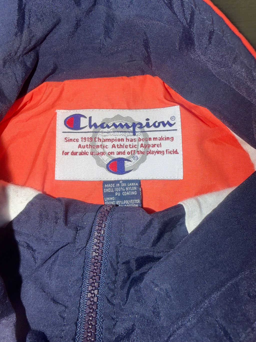 CHICAGO BEARS VINTAGE CRYSTAL WINDBREAKER JACKET