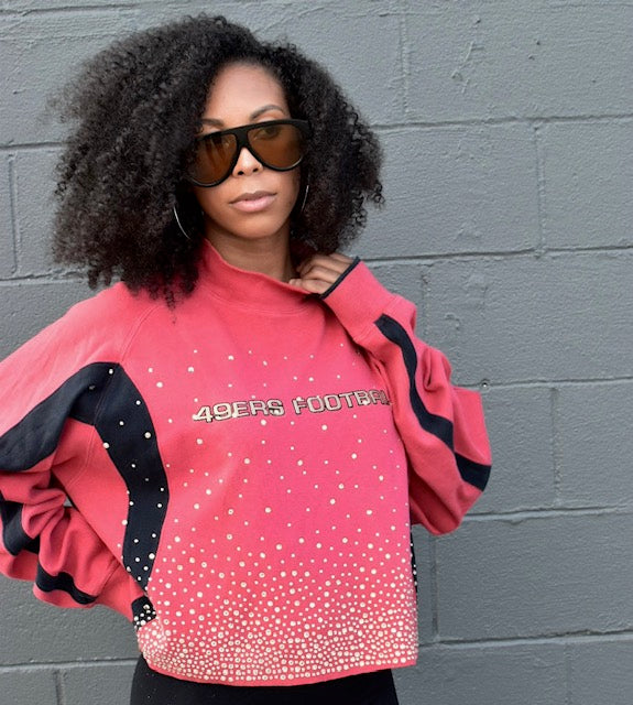 SAN FRANCISCO 49ERS CRYSTAL CROP