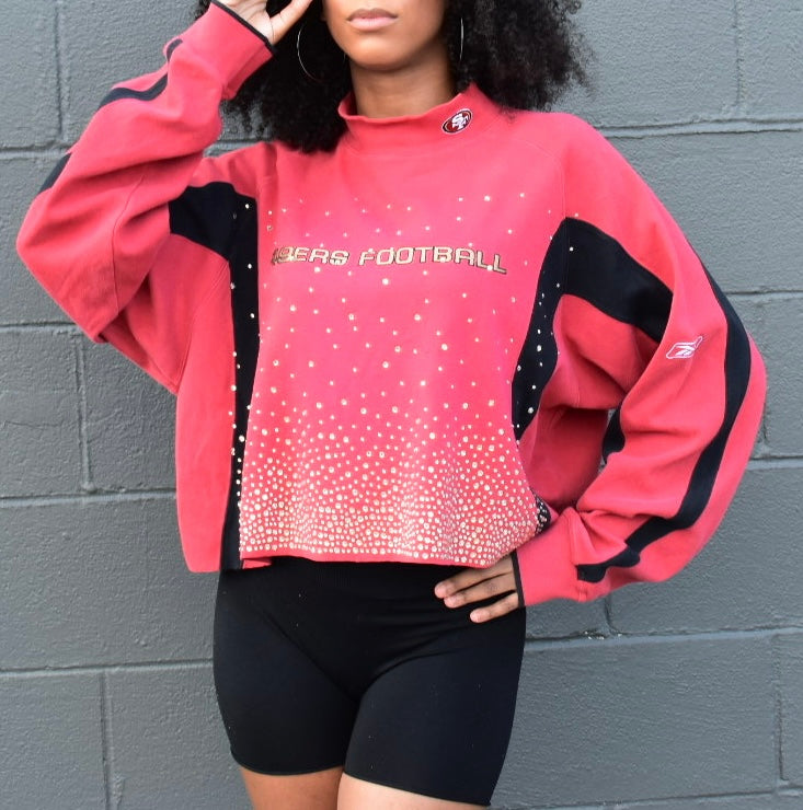 SAN FRANCISCO 49ERS CRYSTAL CROP