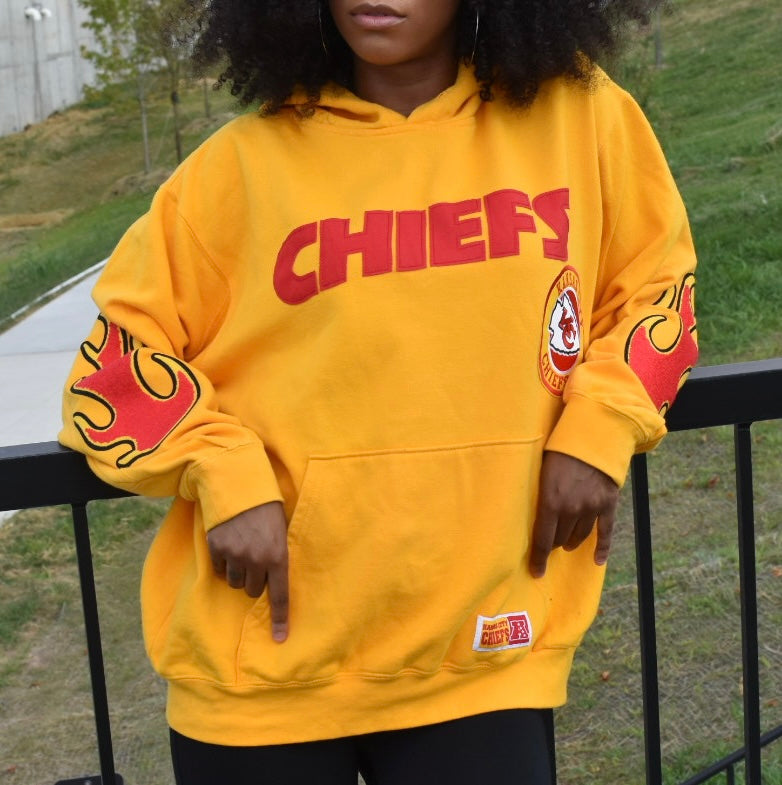 KANSAS CITY CHIEFS FLAME HOODIE