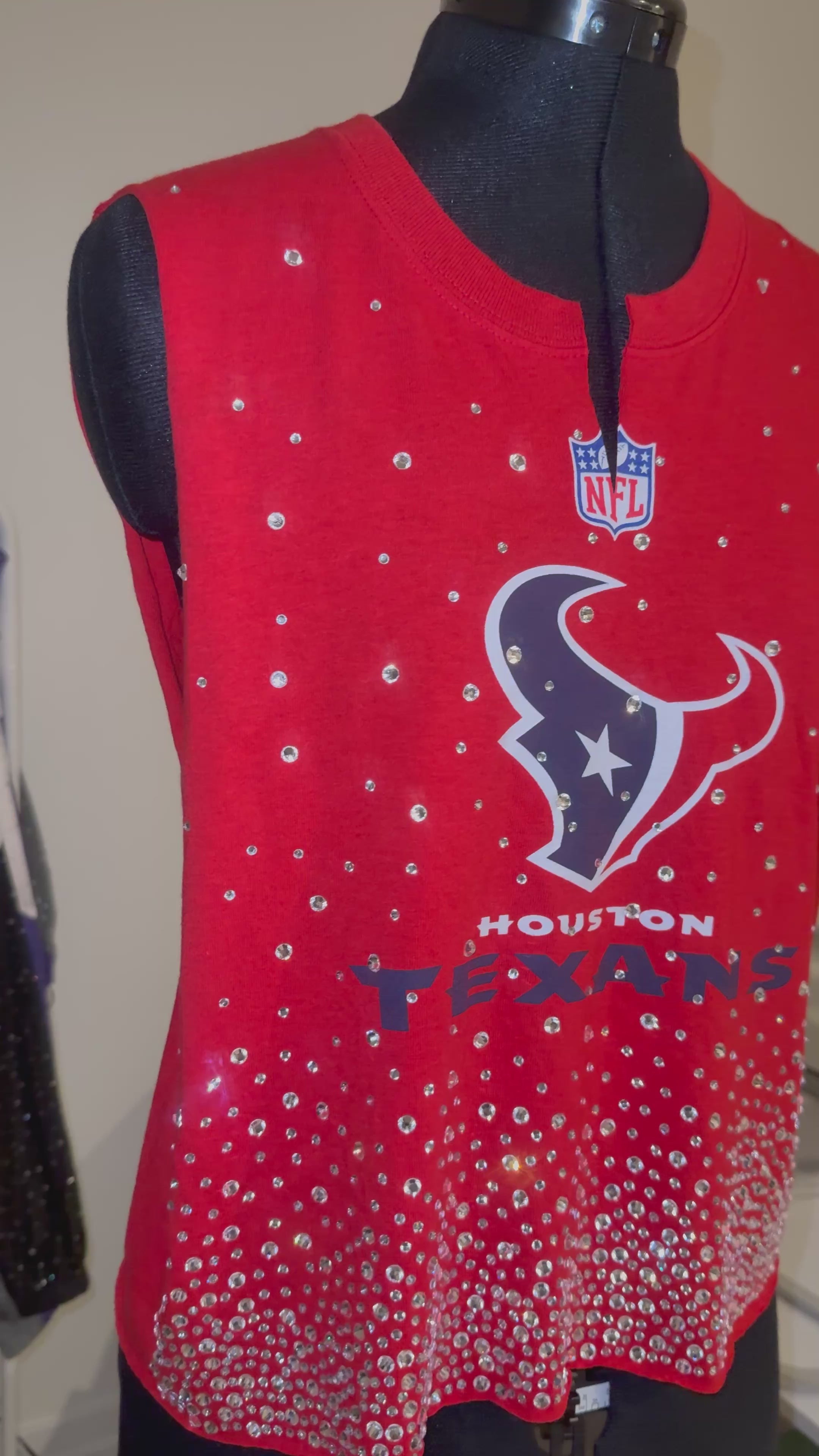 HOUSTON TEXANS CRYSTAL TANK