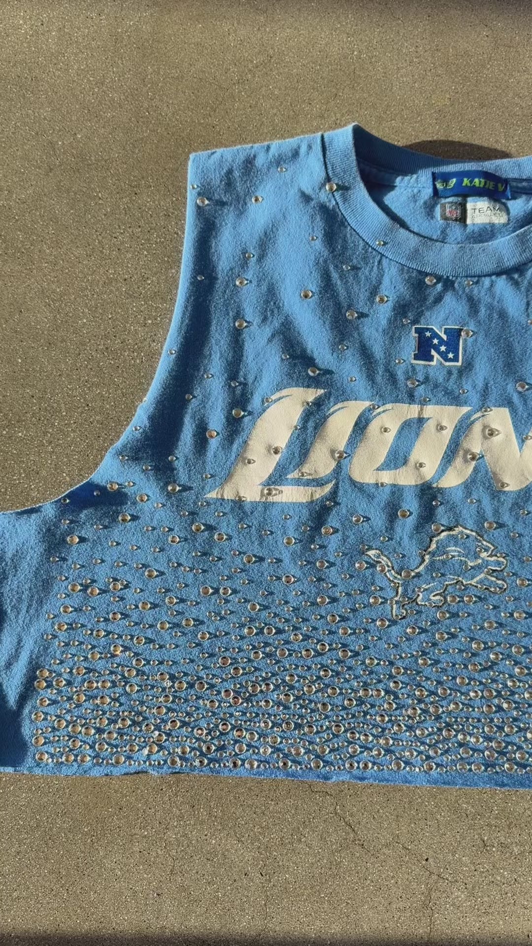 DETROIT LIONS CRYSTAL TANK