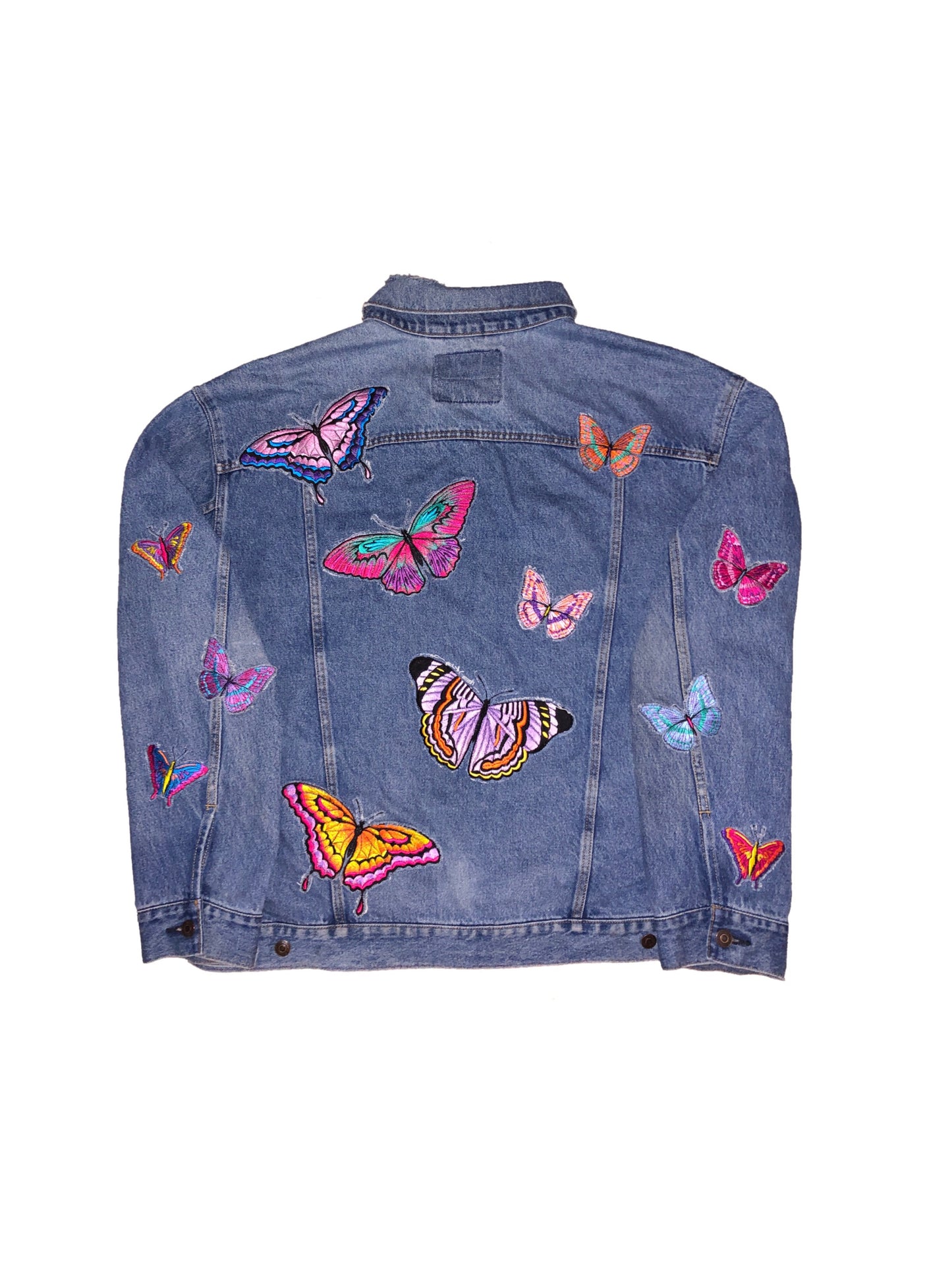 Butterfly effect denim jacket